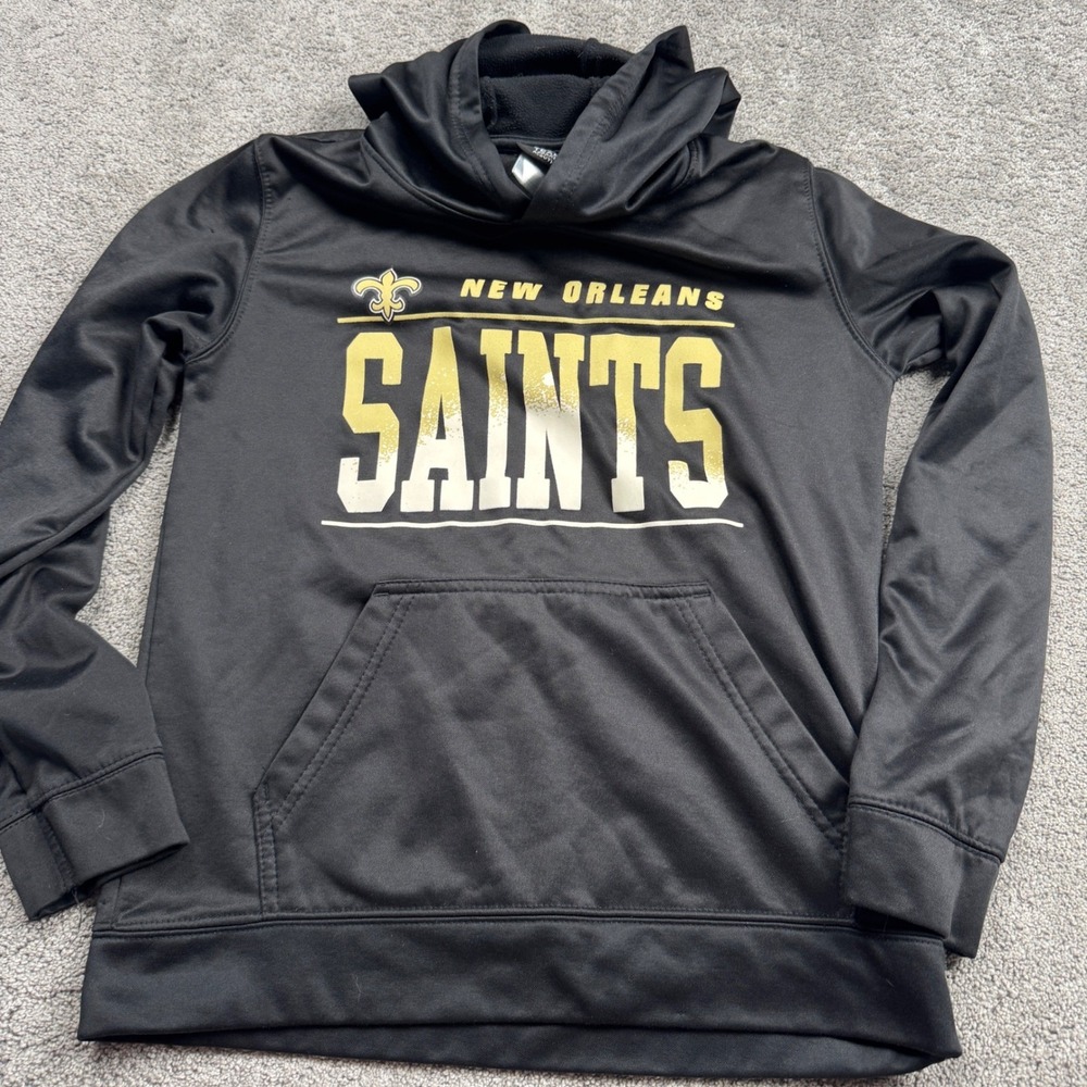 New Orleans Saints NFL Youth Large Hoodie Black